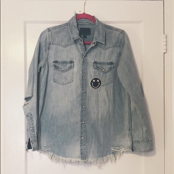 lucky brand denim shirt